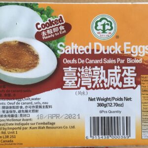 Boiled (cooked) salted duck egg food snack