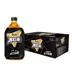 Master Kong Lemon Iced Tea Free Sugar Free Calories 康师傅无糖零卡冰红茶 - 1L x 12 bottles