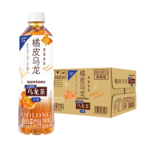 SUNTORY Suntory orange peel oolong tea sugar-free low-sugar 500ml*15 bottles of whole box 0-fat refreshing tea drink