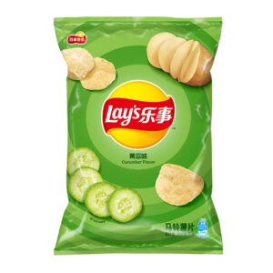 Lay's Cucumber Flavor Potato Chips 乐事黄瓜味薯片 - 70g*22