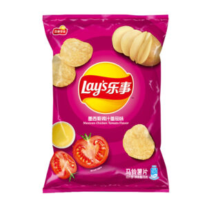 Lay's Mexican Chicken Sauce Tomato Potato Chips 乐事墨西哥鸡汁番茄薯片 - 70g*22