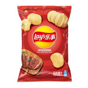 Lay's Texas BBQ Potato Chips 乐事德克萨斯烧烤味薯片 - 70g*22