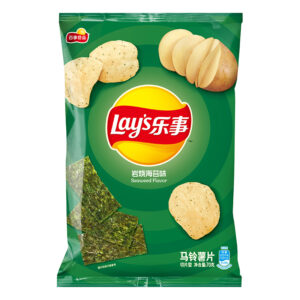 Lay's Grilled Seaweed Potato Chips 乐事岩烧海苔味薯片 - 70g*22