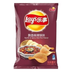 Lay's Spicy Potato Chips 乐事飘香麻辣锅味薯片 - 70g*22